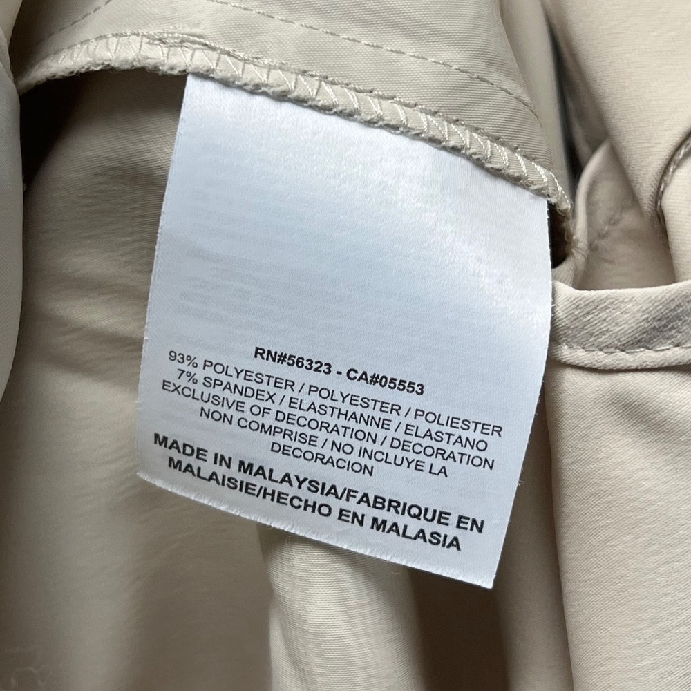 Nike‎ Golf Tour Performance Dri Fit Womens Skort Beige 12 Zip Pockets Preppy - Picture 4 of 12